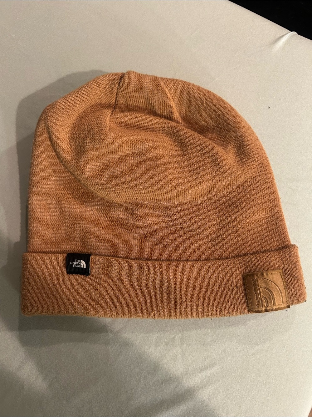 The North Face Tan Fold-Over Cuff Beanie